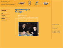 Tablet Screenshot of logopaedie-woynar.de